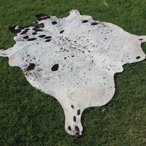 Alfombra de piel de vaca natural, alfombra de cuero genuino para decoración de sala de estar, alfombra de piel de vaca natural hecha a mano - Product Image 3