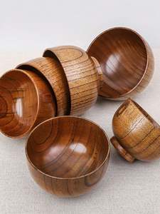 Tazón de madera de calidad premium para servir ensalada, fruta, bocadillos, pasta, vajilla para cocina y restaurante - Product Image 5