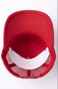 Gorra Trucker Roja Unisex, Ajustable, con Malla Trasera, Estilo Casual de 5 Paneles, para Primavera/Verano - Product Image 6