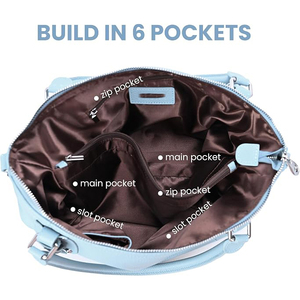 Bolso de Mano de Lujo para Mujer, Forma Regular, Suave, con Herrajes Minimalistas, Correa de Hombro Ajustable, Impermeable, Ecológico y Ligero - Product Image 5