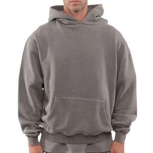 Sudadera con capucha de gran tamaño para hombre, 100% algodón pesado, jersey en blanco de lujo, ropa de calle, estampado personalizado, sudaderas con hombros caídos para hombre - Product Image 1