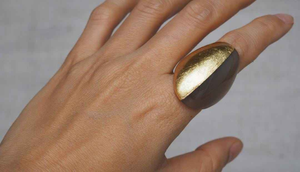 แหวนเขาควายวินเทจคุณภาพสูงสำหรับงานหมั้นหรืองานแต่งงาน ราคาขายส่งจากงานฝีมือธรรมชาติของอินเดีย - Product Image 3