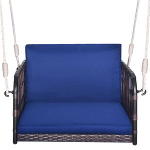 <b>Single</b> Person Patio <b>Swing</b> with Comfortable Seat and Back Cushions for Relaxing in the Sun - Product Image 4