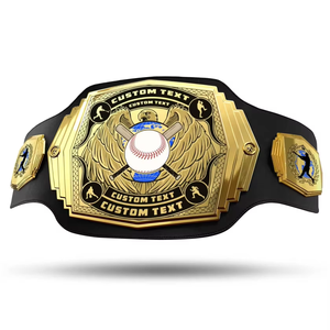 Ceintures de championnat personnalisées en alliage de zinc pour MMA, boxe, lutte, kickboxing, arts martiaux, poids lourd, avec logo personnalisé en cuir PU de qualité supérieure - Product Image 5