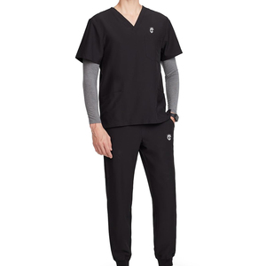New Arrival Men Hospital <b>Scrubs</b> Uniform Soft Comfortable Medical Workwear V Neck Men <b>Scrubs</b> Set For Online Sale - Product Image 1