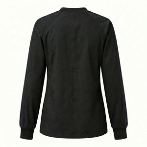 Veste médicale à prix d'usine pour femme, uniforme d'infirmière à boutons-pression, manteau de réchauffement, veste de travail personnalisée OEM style sportif pour hôpital - Product Image 3