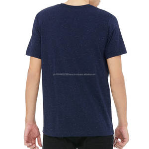 Camisetas de Verano para Hombre, Cuello Redondo, Algodón, Manga Corta, Color Azul Marino - Product Image 3