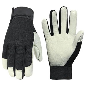 Gants d'hiver unisexes en cuir de chèvre imperméables, anti-UV, antidérapants, à doigts entiers, pour la sécurité industrielle et la conduite automobile - Product Image 1