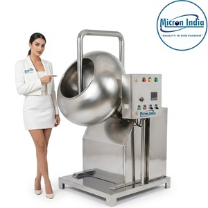 Micron India Stainless Steel Coating Pan Machine 440V 120kg Automatic for <b>Tablet</b> Pellet Coating Food Plastic/Paper/Glass - Product Image 3