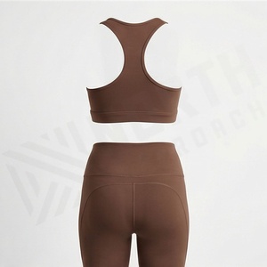 Conjunto Deportivo para Gimnasio, Ropa de Entrenamiento, Top Corto, Producto Duradero, Conjunto de Yoga con Logotipo Personalizado, Cintura Alta sin Costuras, Ropa Deportiva Femenina - Product Image 2