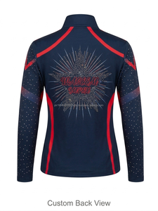 Vestes d'échauffement pour la danse, vêtements d'entraînement pour adultes, vêtements de danse de qualité supérieure, veste d'équipe de cheerleading, nylon/polyester, longue - Product Image 2