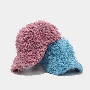 Nouvelle Collection Hiver 2025 – Casquette de Baseball Tendance en Fourrure, Couleur Unie, Peluche Épaisse et Chaude pour l'Automne et l'Hiver - Product Image 2