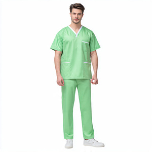 Medical Nurse <b>Scrub</b> <b>Sets</b> with Pockets and V-Neck <b>Scrub</b> Suit for Hospitals - Product Image 5