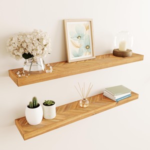 Estantes de pared de madera de mango y estantes flotantes OEM personalizados al por mayor |   Aqdus Saleem India - Product Image 6