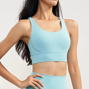 Débardeur court décontracté pour femme, personnalisé, vente en gros, sans manches, vêtement de sport respirant, écologique, en Spandex/Nylon, léger et à séchage rapide - Product Image 5