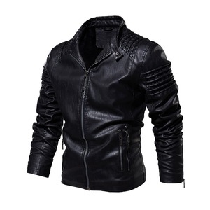 jacket for menNew Men's Leather Jacket Winter Autumn Men's Motorcycle Coat <b>Warm</b> Fashion Slim Outwear Male Brand jacket for men - Product Image 4