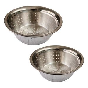 Juego de coladores de acero inoxidable 304 de primera calidad con tazón profundo para mezclar y colador microperforado para preparación de alimentos en la cocina - Product Image 5