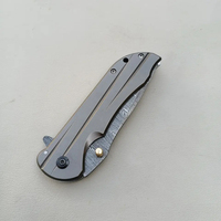 Burraq DIY El Yapımı Endüstriyel Kalite Şam Çelik Çok Fonksiyonlu Sürgülü Açılır Düz Arka Cep Bıçağı Ahşap Saplı OEM