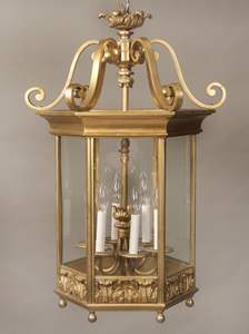 <b>Brass</b> <b>Lanterns</b> with Rectangle Shape Traditional Design Metal Crafted Handmade <b>Lanterns</b> for Decoration Uses Home and Garden - Product Image 3