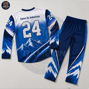 OEM ODM Service Long Sleeve Team Uniform Breathable Moisture Wicking Athletic Wear Custom Sublimated Ice Hockey Uniform Sets - Product Image 4
