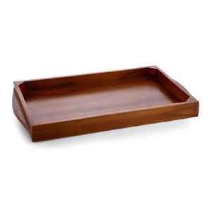 Bandeja Redonda de Madera de Nogal Pulido, Ecológica, Duradera, de Alta Calidad, Moderna, para Servir en Casa, Hotel o Restaurante - Product Image 6