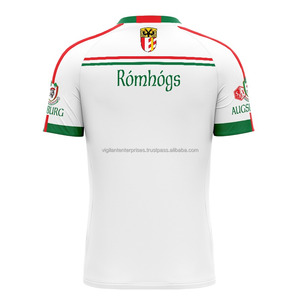 Camiseta de Fútbol Gaélico de Alto Rendimiento, 100% Poliéster, Manga Corta, Diseño Sólido Sublimado, Uniforme de Fútbol GAA, Servicio OEM Premium - Product Image 2
