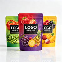 Sachets d'emballage personnalisés en gros pour snacks, pochettes souples verticales en plastique pour bonbons gélifiés et petits emballages alimentaires de marque