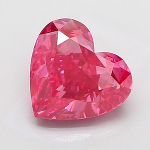 Diamant en forme de cœur rouge vif fantaisie de 5,01 carats, clarté VS2, coupe excellente, diamant certifié pour bijoux de luxe - Product Image 1