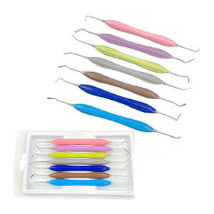 Juego de Instrumentos para Rellenos Dentales de Resina, Herramientas de Colocación de Composite de Acero Inoxidable de Doble Punta para Clínicas Dentales y Dentistas - Product Image 3