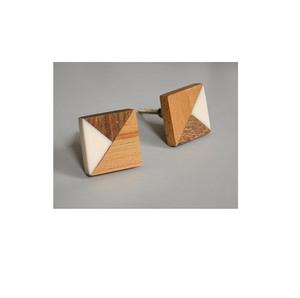 Boutons de porte décoratifs faits à la main en bois et résine pour commodes, tiroirs, armoires, meubles, décoration moderne - Product Image 3