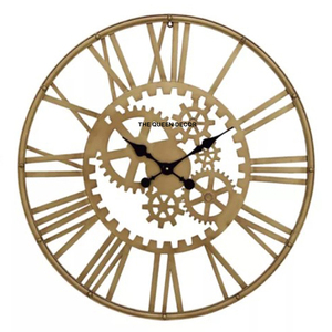 Newly Arrived Luxurious Gold Metal Wall <b>Clock</b> Customized Ring <b>Fancy</b> Shape Home Decorative Wall <b>Clock</b> With Needle Display - Product Image 5