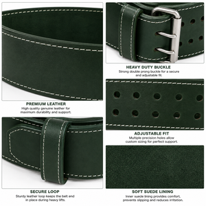 Ceinture de musculation de haute qualité offrant un soutien et une stabilité robustes pour les athlètes, les bodybuilders et les passionnés de fitness. - Product Image 5