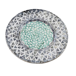 Nautical Charm Mother of Pearl Placemat White Shell Table Mat for Boat Living and Coastal Dinner Atmosphere - Product Image 2