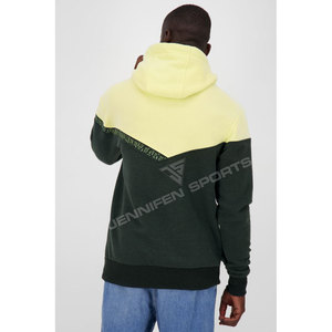 Sweat à capuche pour homme 100% Coton Hiver Personnalisé Coupe Boxy Oversize Bicolore Brodé Grammage Lourd 450g Séchage Rapide Respirant - Product Image 6