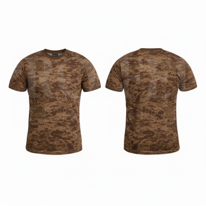 เสื้อยืดพิมพ์ลายพรางแบบนามธรรมคุณภาพสูงสั่งทำพิเศษ แขนสั้น คอกลม ระบายอากาศได้ดี แห้งเร็ว เหมาะสำหรับเล่นกีฬาและกิจกรรมกลางแจ้ง - Product Image 3