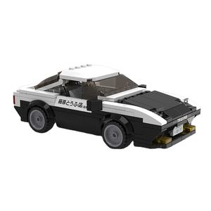 โมเดลรถบล็อกก่อสร้าง1:24 trueno จาก cada Initial D สำหรับวัยรุ่นที่มีการออกแบบตัวละครอะนิเมะ - Product Image 1