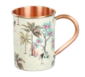 Mug en cuivre à motif floral - Product Image 2