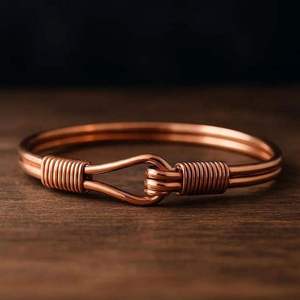 Pulsera Abierta de Aleación de Cobre Vintage SOFIYA CRAFT con Patrón Trenzado, Regalo Moderno para Mujer - Product Image 3