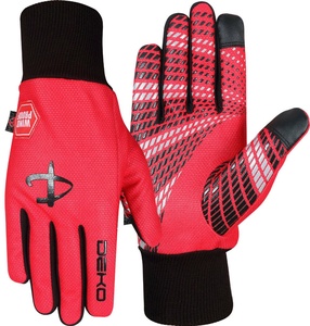 Ensemble de cyclisme d'hiver optimal respirant coupe-vent maillot à manches longues bavoir serré et gants - Product Image 6