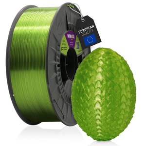 Filament d'imprimante 3D WINKLE PETG Crystal 1,75 mm 1 kg FDM Haute résistance aux chocs Fabriqué en Europe Tolérance 0,05 mm Buse 220-240 - Product Image 1