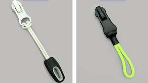 Brushed Antique Brass Color Luxury Star Butterfly Heart Custom Logo Embossed Auto Lock Metal Nickel-Free Zipper <b>Pullers</b> for Bags - Product Image 3