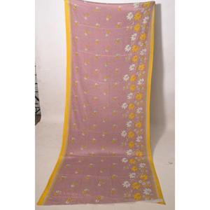 Tissu de Saree Indien Floral Vintage en Soie Poly, 5 Yards, Matériau Textile pour Confection de Robes Bohèmes et Artisanat de Couture - Product Image 3