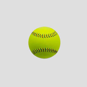 Ballon de softball jaune, couleur unie, design durable pour l'entraînement, style standard - Product Image 2