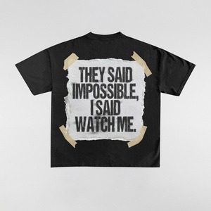 Camisetas Deportivas de Moda con Diseño Personalizado de Primera Calidad al por Mayor, Camisetas de Cuello Redondo 100% Algodón para Hombre, Corte Holgado - Product Image 1