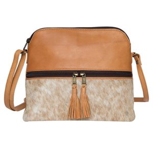 Manipulation facile en cuir véritable sangle unique mi Messenger bohème femmes sac à main à bandoulière motif de créateur pour ensemble d'articles de cadeau - Product Image 3