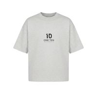 T-shirt gris cendré pour homme |   T-shirt à manches courtes en coton de qualité supérieure à col rond |   T-shirt uni décontracté pour impression, vente en gros, OEM, ODM
