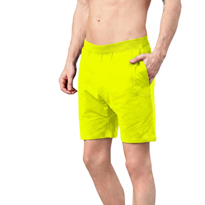 Pantalones Cortos Bermuda de Algodón Azul Marino para Hombre, Cintura Media, Elásticos, Transpirables, Casuales, de Punto, con Bolsillos - Product Image 2