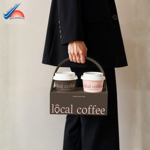 Compagnon quotidien pour la préparation du café |   Porte-gobelets double écologique pour cafés et magasins de boissons - Product Image 3