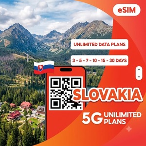 ซิมอีซิมสโลวีเนีย ดาต้าไม่จำกัด 3 5 7 10 15 30 วัน อินเทอร์เน็ตสำหรับเดินทาง 4G/5G ส่งรหัส QR ทันทีทางอีเมล - Product Image 1
