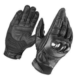 Guantes de Motocicleta de Cuero Premium, Guantes de Carreras con Protección para Nudillos, Guantes de Motociclista de Dedo Completo para Motociclismo - Product Image 3